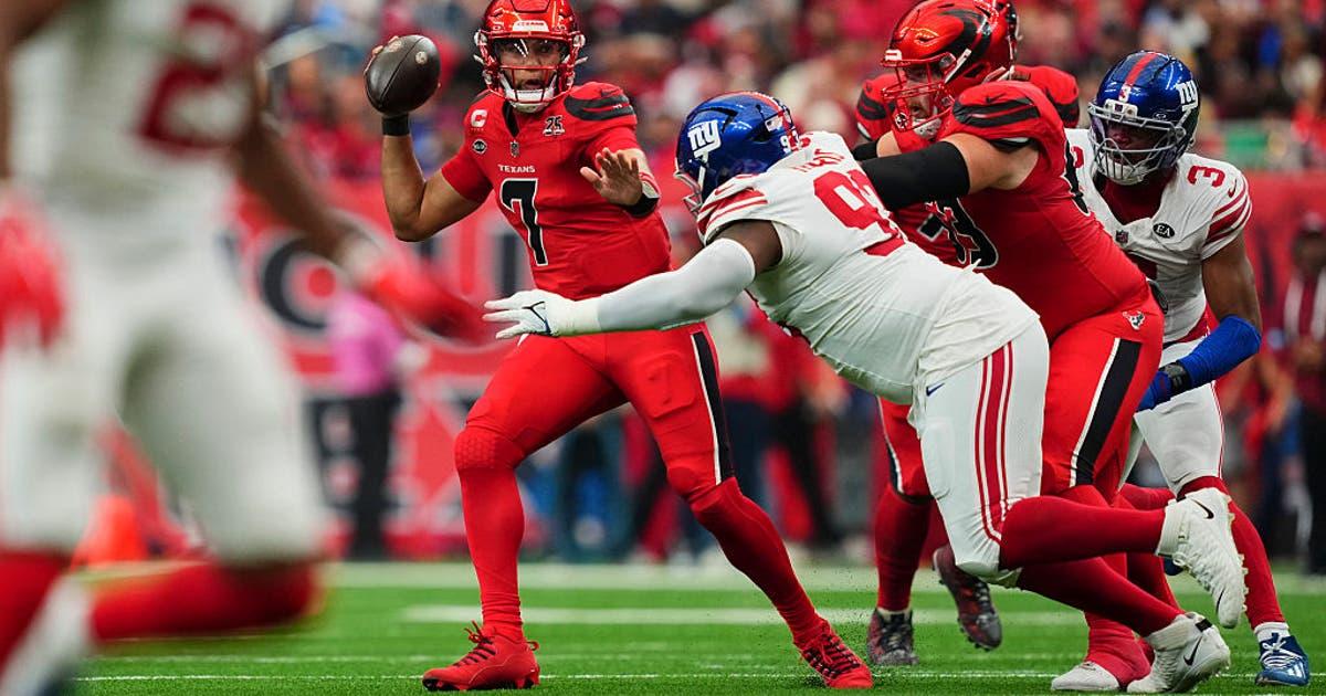 Houston Texans Thua New York Giants 27-21 Trong Trận Đấu Kịch Tính