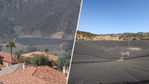 Hồ chứa nước Santa Ynez đang được bơm đầy trở lại sau cháy rừng Palisades